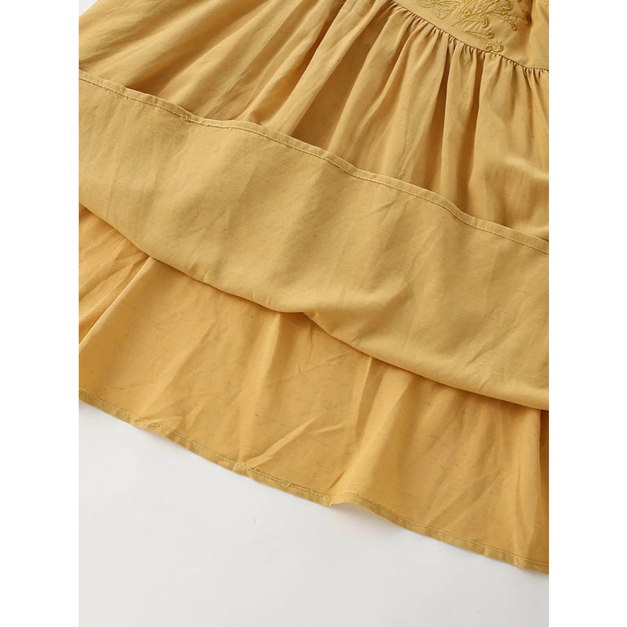 Children’s Lace Detail Embroidered Dress Apparel and Accessories