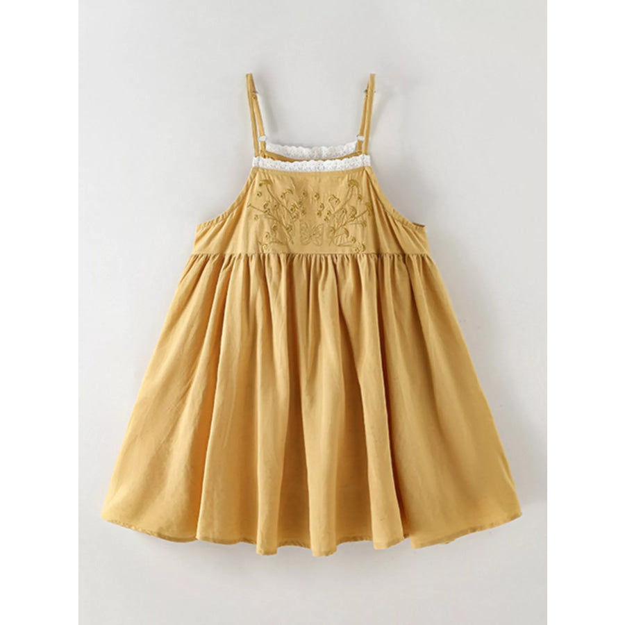 Children’s Lace Detail Embroidered Dress Apparel and Accessories