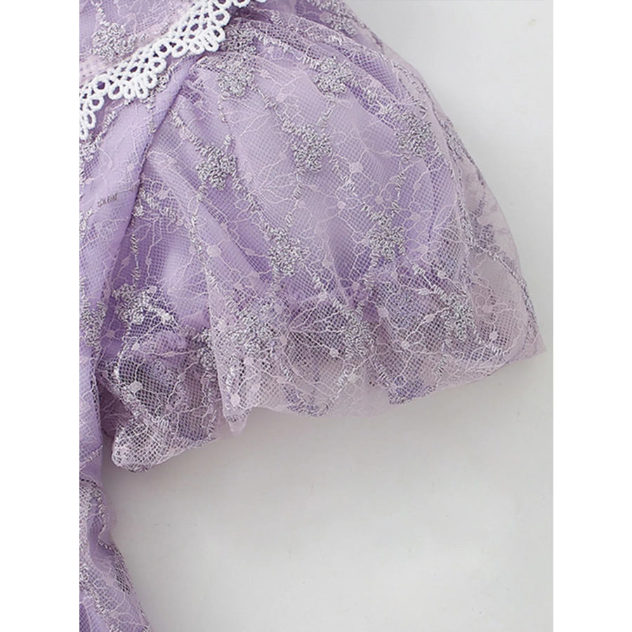 Children’s Lace Peter Pan Collar Dress Apparel and Accessories