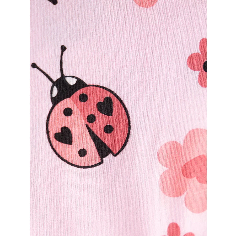 Children’s Ladybug & Floral Print Two-Piece Set Apparel and Accessories