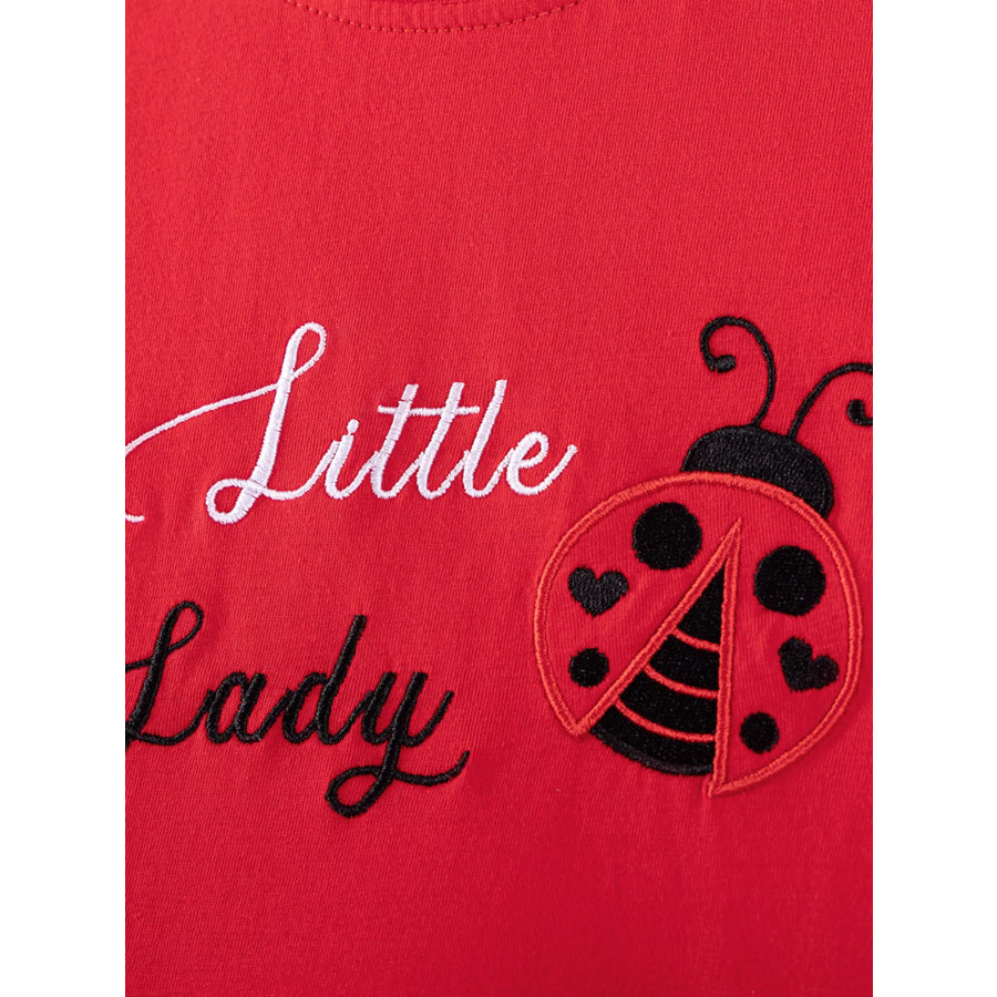 Children’s Ladybug Print Ruffle Sleeve Dress Apparel and Accessories