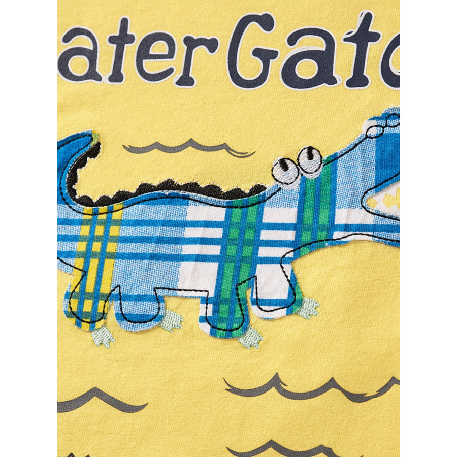 Children’s Later Gator Graphic Tee & Plaid Shorts Set Apparel and Accessories