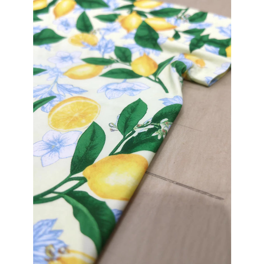 Children’s Lemon Print Tee and Shorts Set Apparel and Accessories