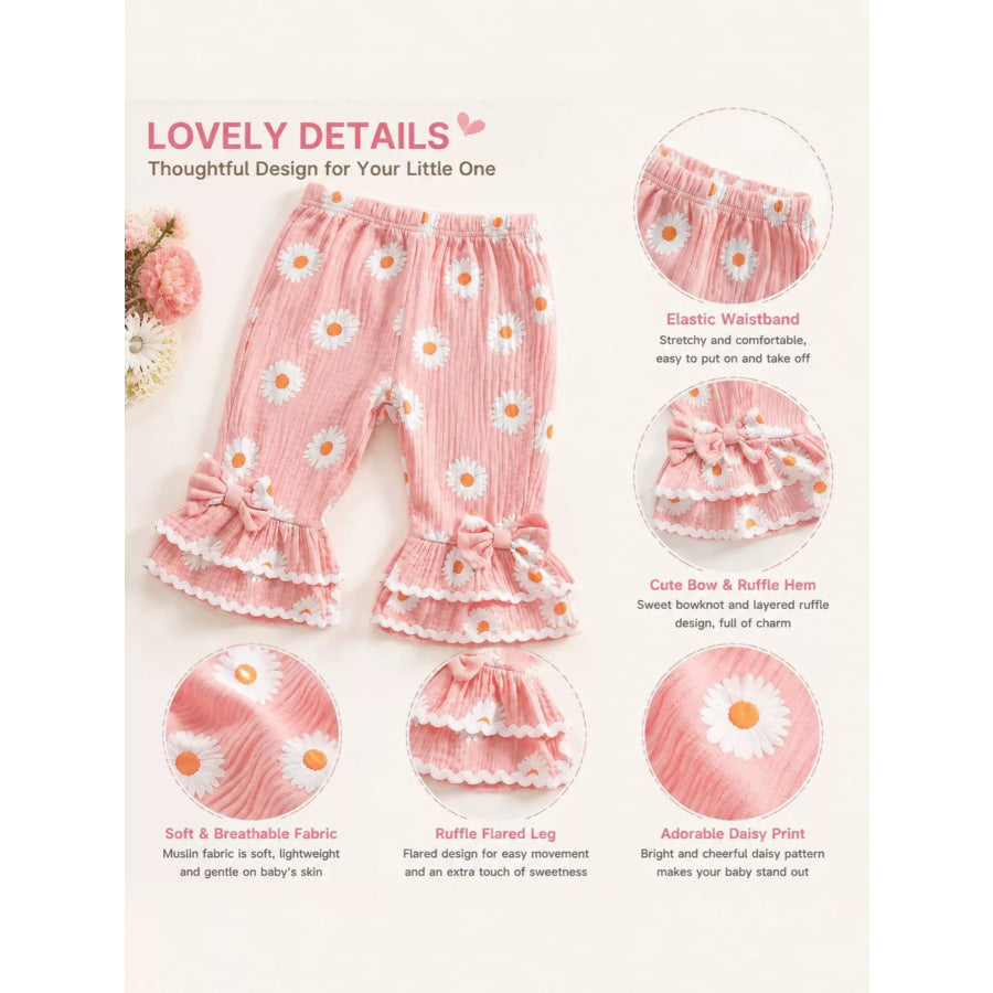 Children’s Letter Bodysuit and Pants Set with Headband Apparel and Accessories