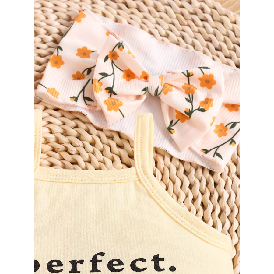 Children’s Letter Cami and Shorts Set Apparel and Accessories