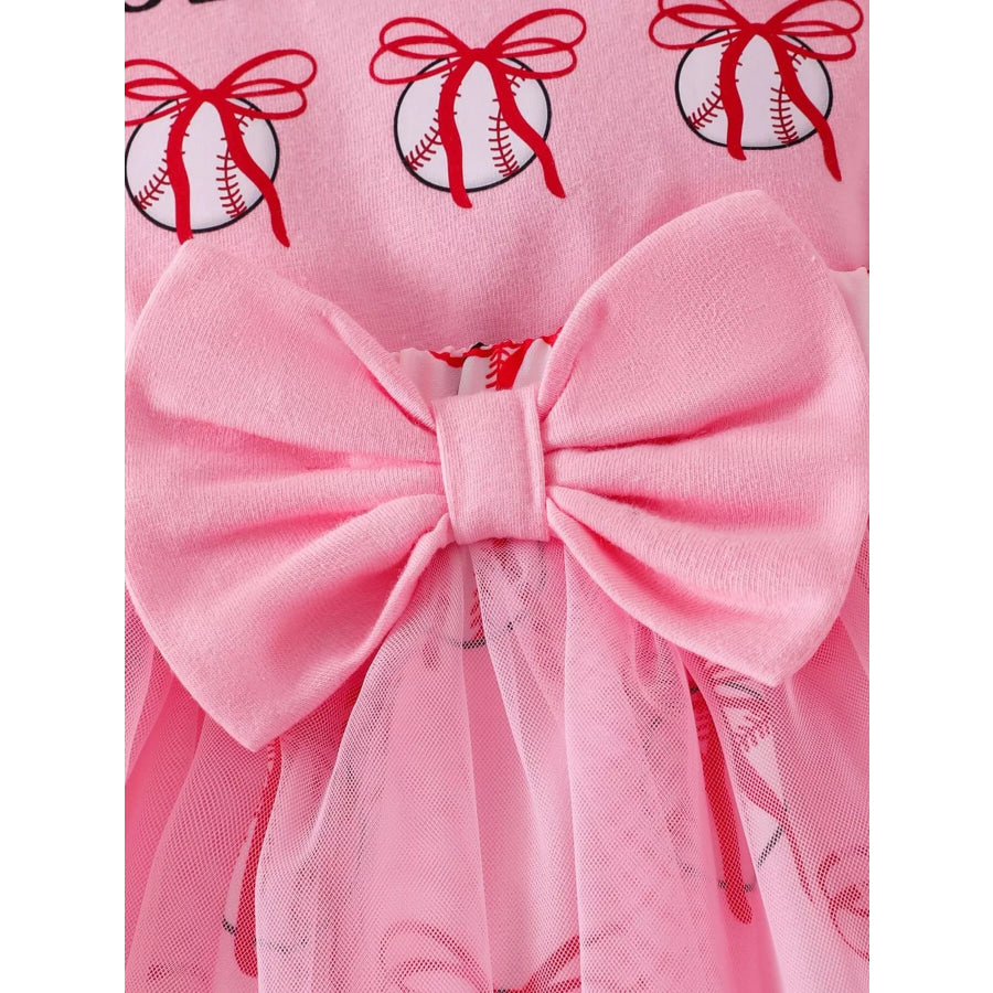 Children’s Letter Graphic Bodysuit and Skirt Set with Headband Apparel and Accessories
