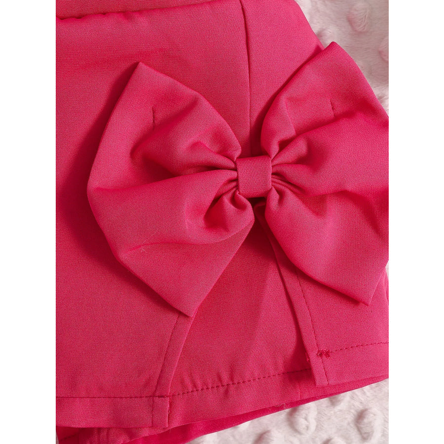 Children’s Letter Graphic Cami and Bow Skort Set Apparel and Accessories