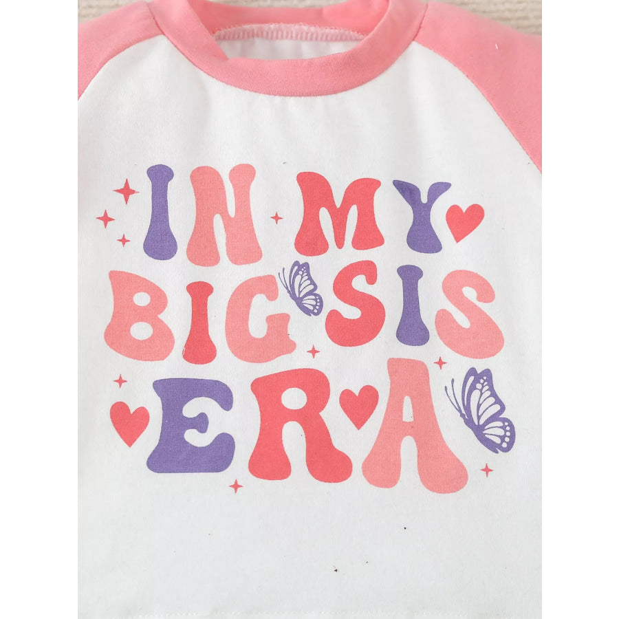 Children’s Letter Graphic Tee and Shorts Set Apparel and Accessories