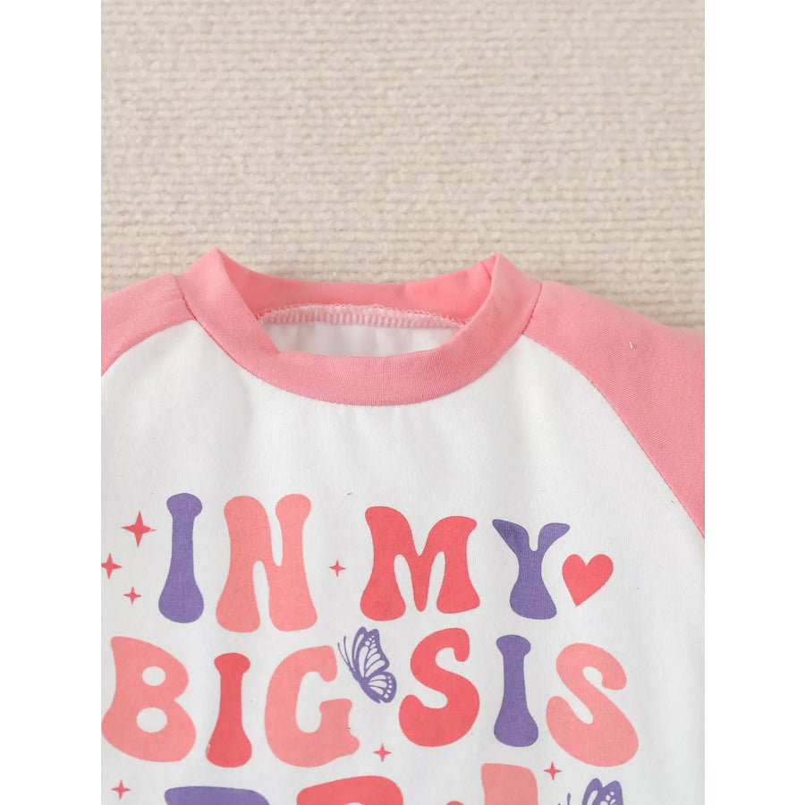 Children’s Letter Graphic Tee and Shorts Set Apparel and Accessories