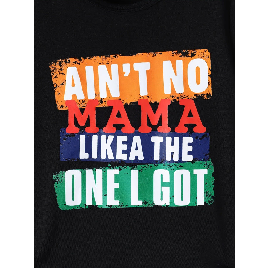 Children’s Letter Graphic Tee & Camo Shorts Set Apparel and Accessories