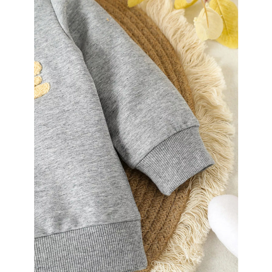 Children’s Letter Round Neck Top and Pants Set Apparel and Accessories