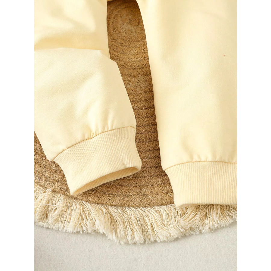 Children’s Letter Round Neck Top and Pants Set Apparel and Accessories