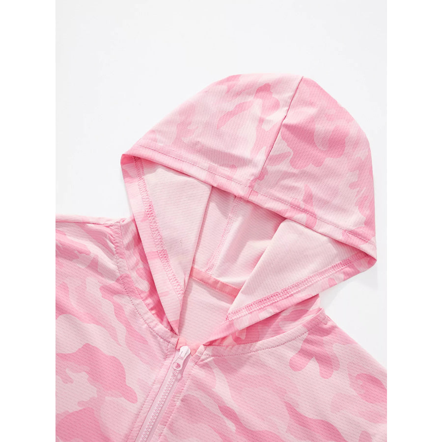 Children’s Lightweight Camouflage Hooded Sun Protection Jacket Apparel and Accessories