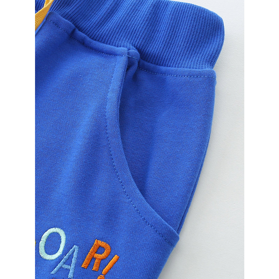 Children’s Lion Embroidered Knit Shorts Apparel and Accessories