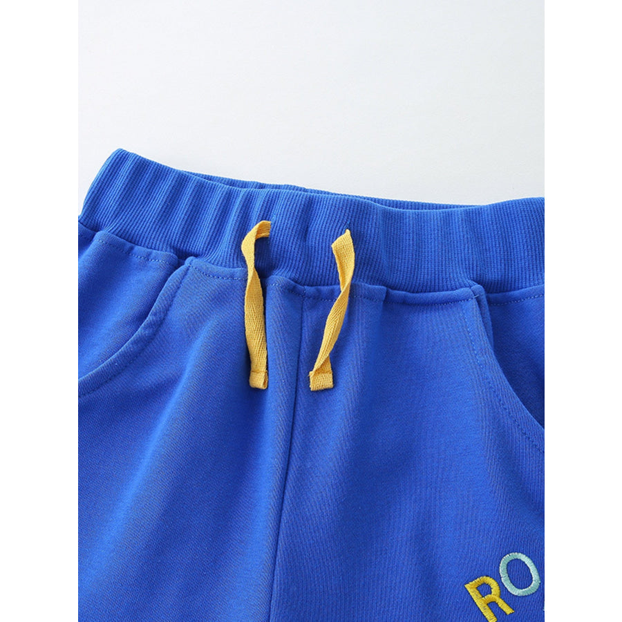 Children’s Lion Embroidered Knit Shorts Apparel and Accessories