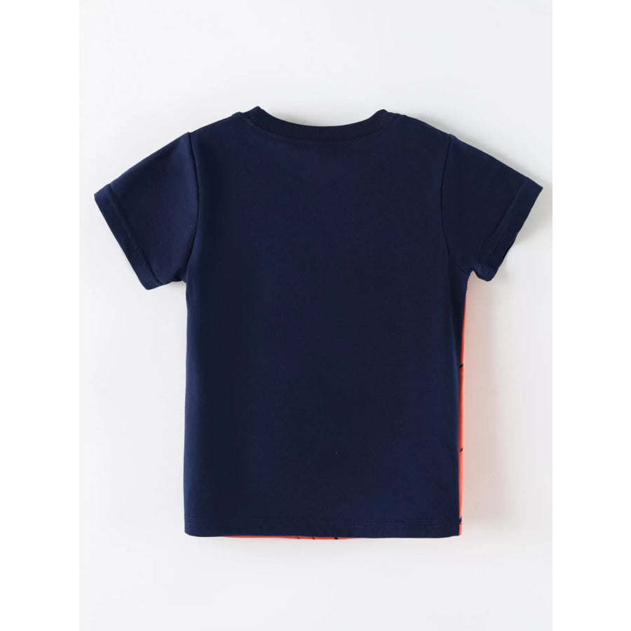 Children’s Lion Graphic Round Neck T-Shirt Apparel and Accessories