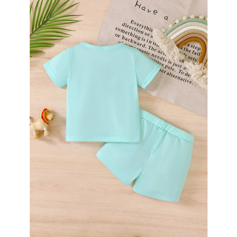 Children’s Lion Short Sleeve Top and Shorts Set Apparel and Accessories