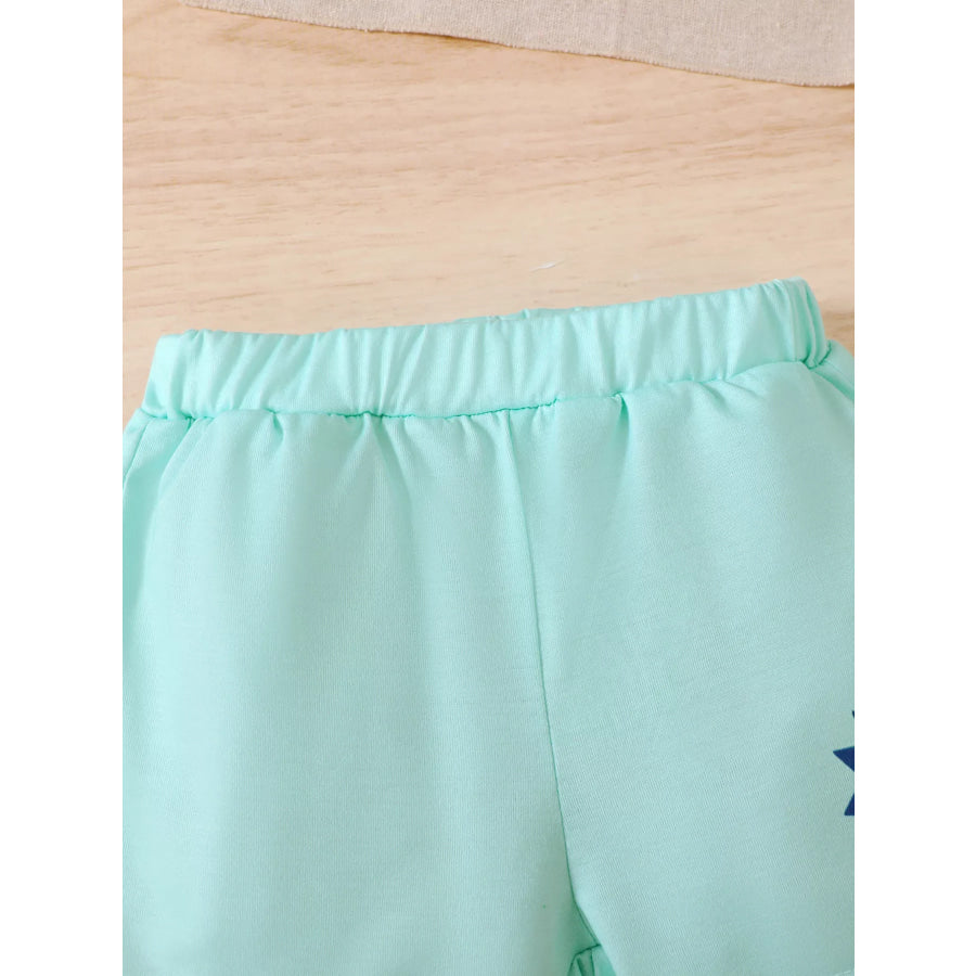 Children’s Lion Short Sleeve Top and Shorts Set Apparel and Accessories