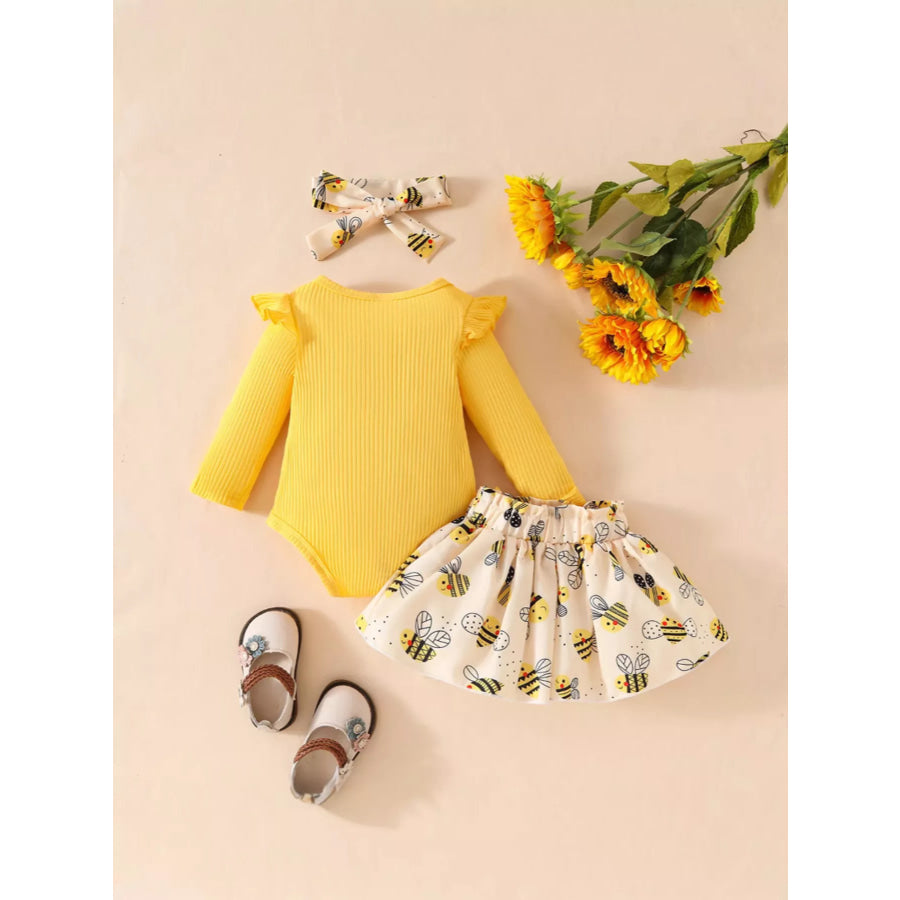 Children’s Little Lady Bee-Themed 3-Piece Set Apparel and Accessories