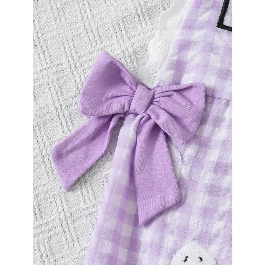 Children’s Little Pumpkin Gingham Ruffle Hem Jumpsuit Apparel and Accessories