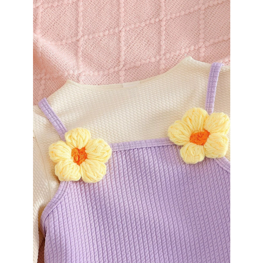 Children’s Long Sleeve Top & Cami and Pants Set Apparel and Accessories