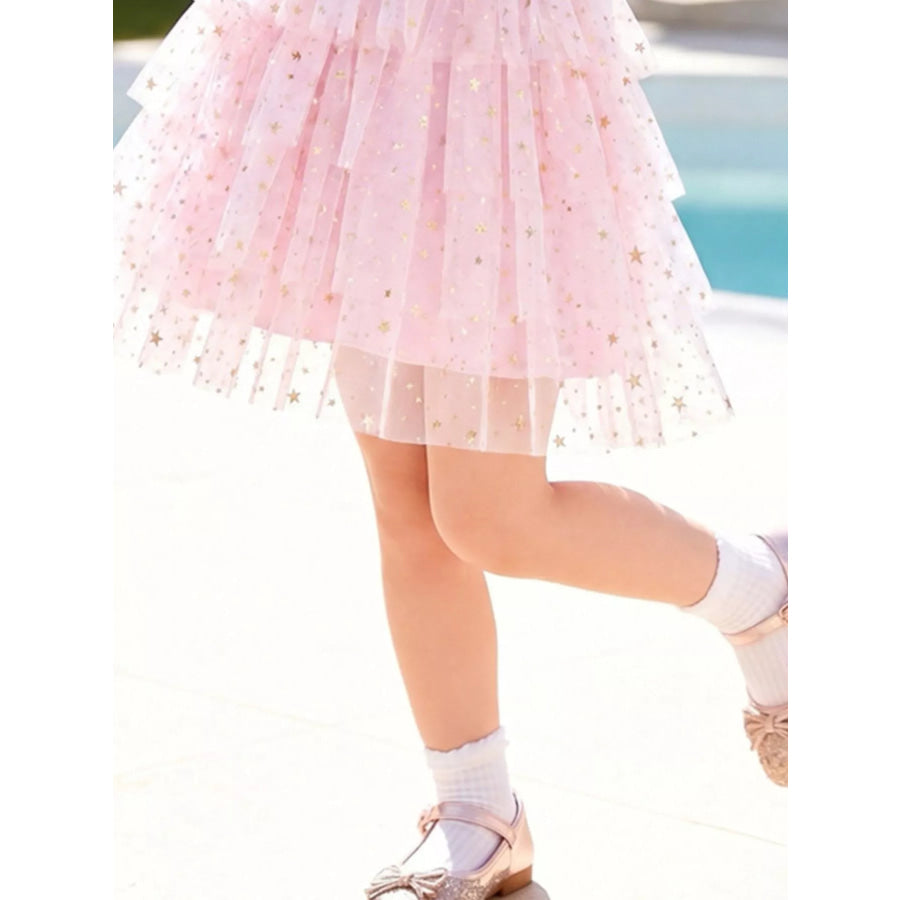 Children’s Long Sleeve Tulle Layered Dress Apparel and Accessories
