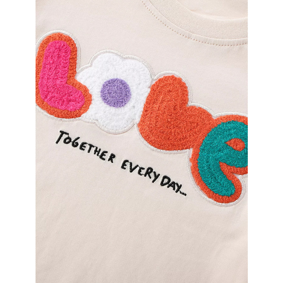 Children’s LOVE Round Neck T-Shirt Apparel and Accessories