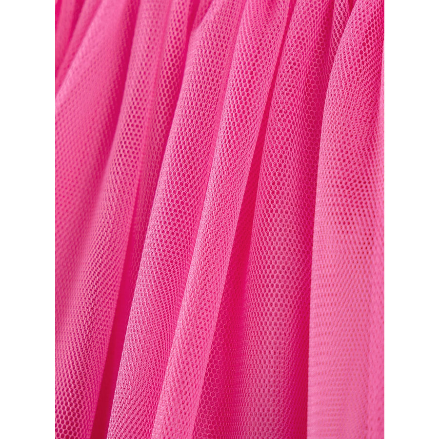 Children’s Love Round Neck Tulle Dress Apparel and Accessories