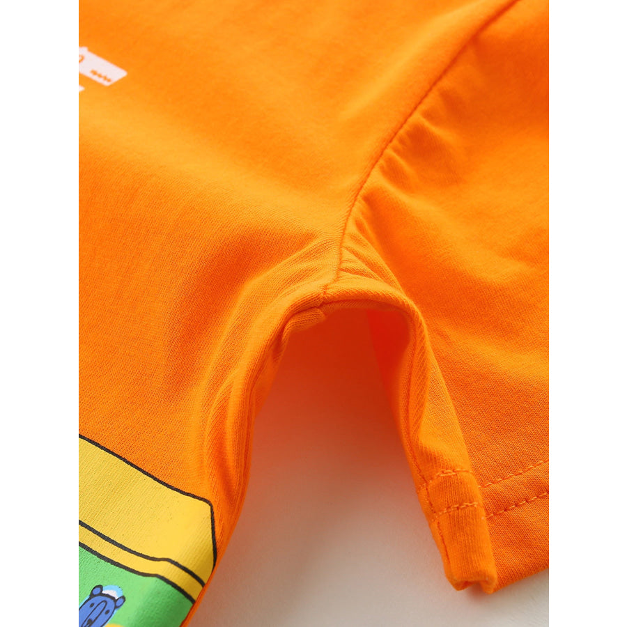 Children’s ’Love Travel’ Train Graphic T-Shirt Apparel and Accessories