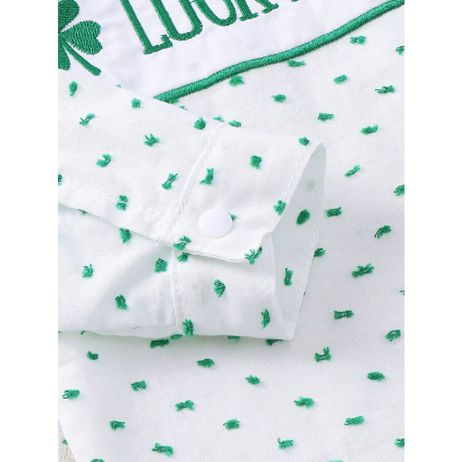 Children’s Lucky Charm Gingham Top & Bottom Set Apparel and Accessories