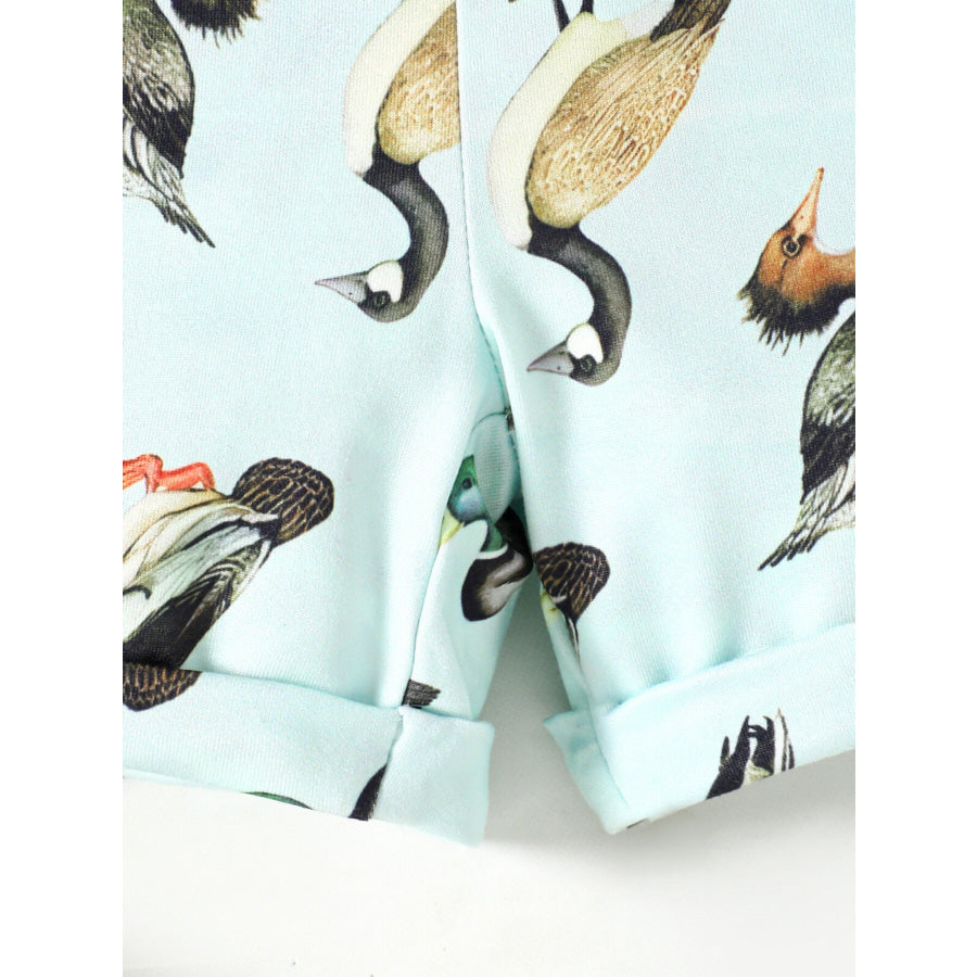 Children’s Mama’ Boy Graphic Casual Tee and Shorts Set Apparel and Accessories