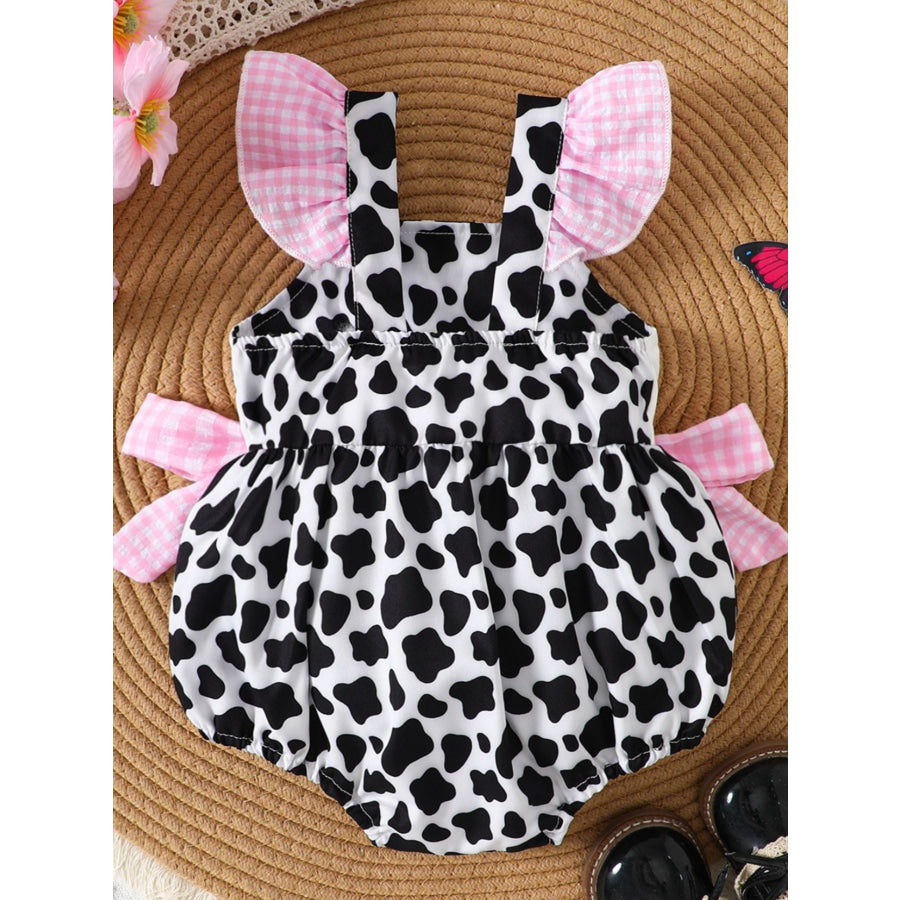 Children’s Mama’s Girl Cow Print Ruffle One-Piece Apparel and Accessories