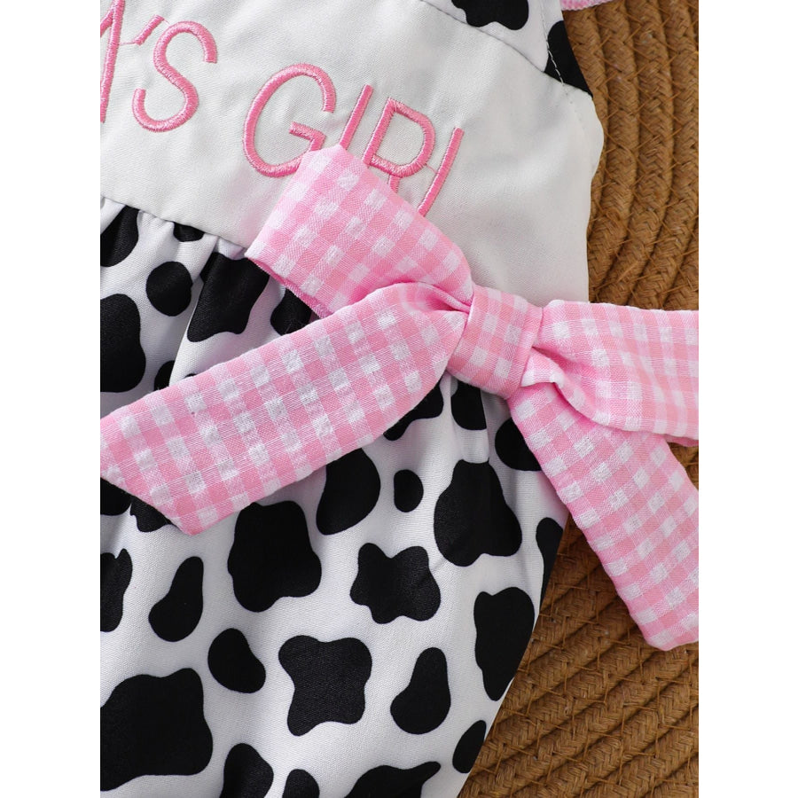 Children’s Mama’s Girl Cow Print Ruffle One-Piece Apparel and Accessories