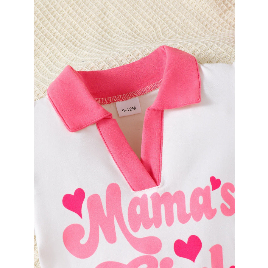 Children’s Mama’s Girl Short Sleeve Top and Ruffle Skirt Set Apparel and Accessories