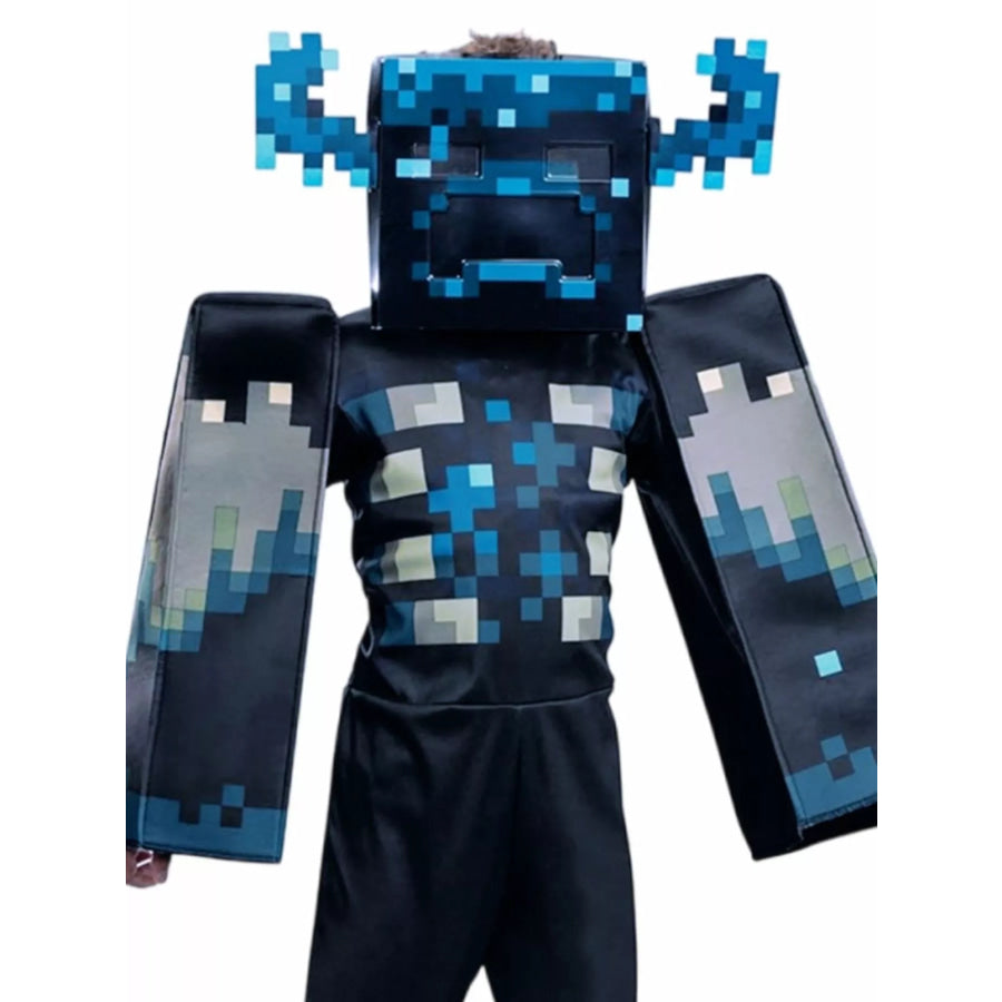 Children’s Minecraft Pixelated Print Costume Set Apparel and Accessories