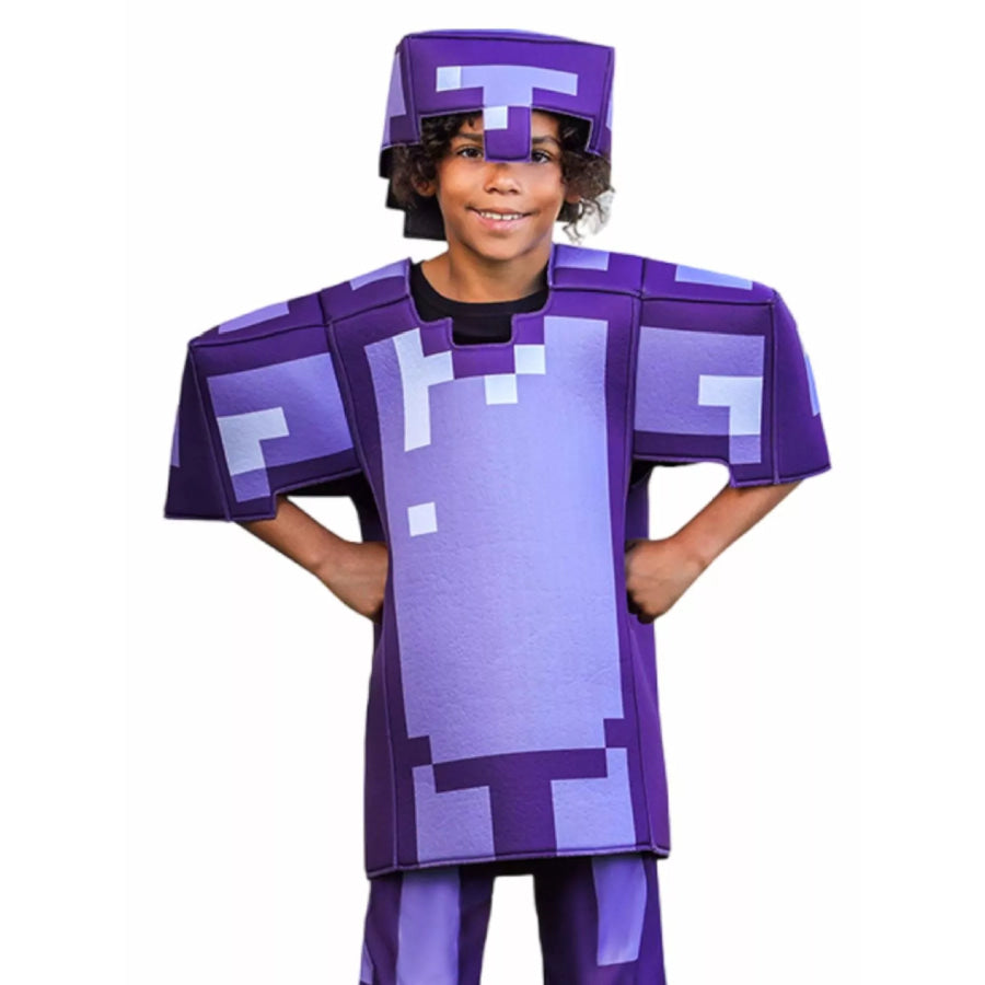 Children’s Minecraft Pixelated Print Costume Set Apparel and Accessories