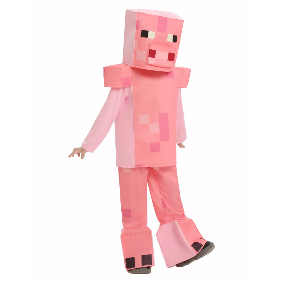 Children’s Minecraft Pixelated Print Costume Set Pig / S Apparel and Accessories