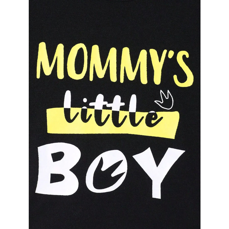 Children’s Mommy’s Little Boy Dinosaur Print Casual Set Apparel and Accessories