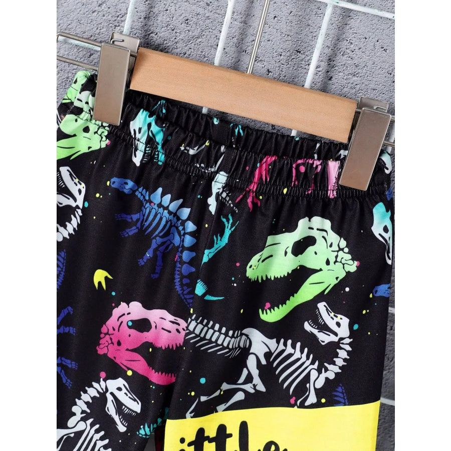 Children’s Mommy’s Little Boy Dinosaur Print Casual Set Apparel and Accessories
