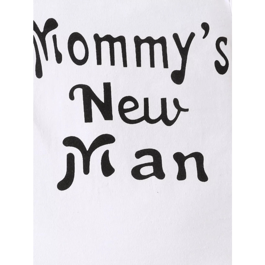 Children’s Mommy’s New Man Bodysuit and Pants Set with Hat Apparel and Accessories