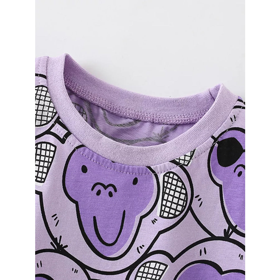 Children’s Monkey Print Tee and Shorts Set Apparel and Accessories