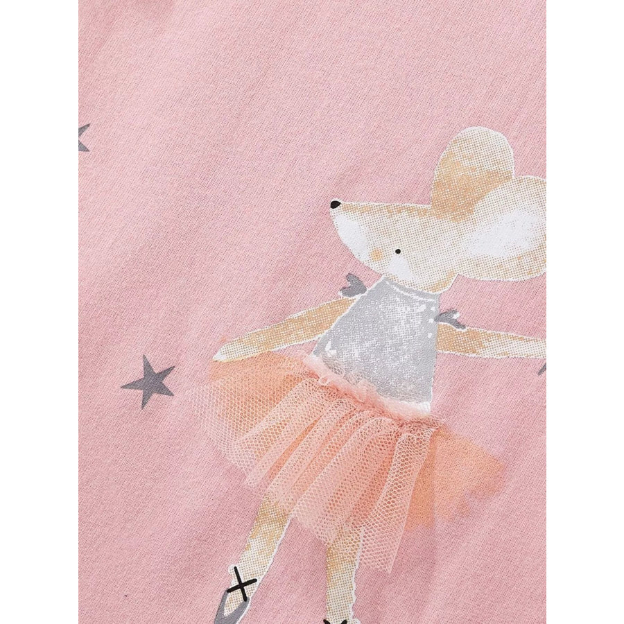 Children’s Mouse Ballerina Round Neck Tee Apparel and Accessories