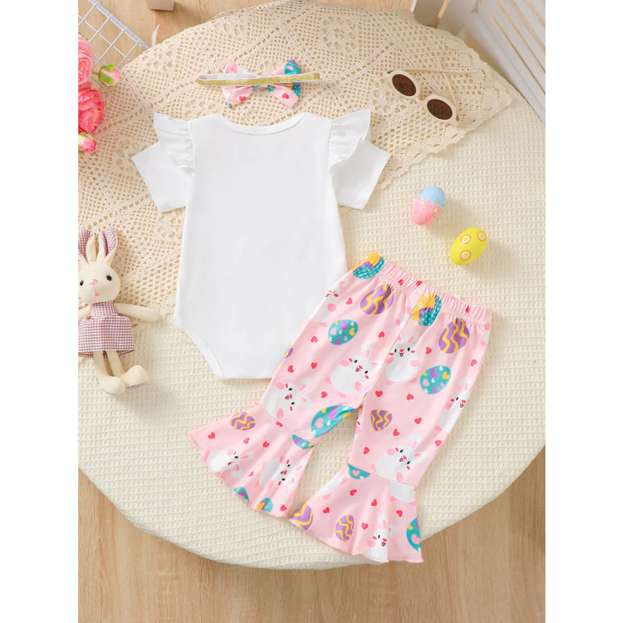Children’s My 1st Easter Top and Pants Set with Headband Apparel and Accessories