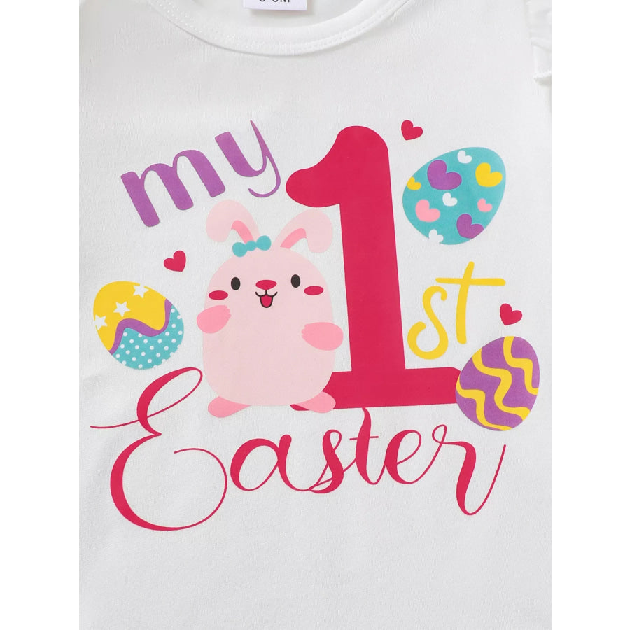 Children’s My 1st Easter Top and Pants Set with Headband Apparel and Accessories