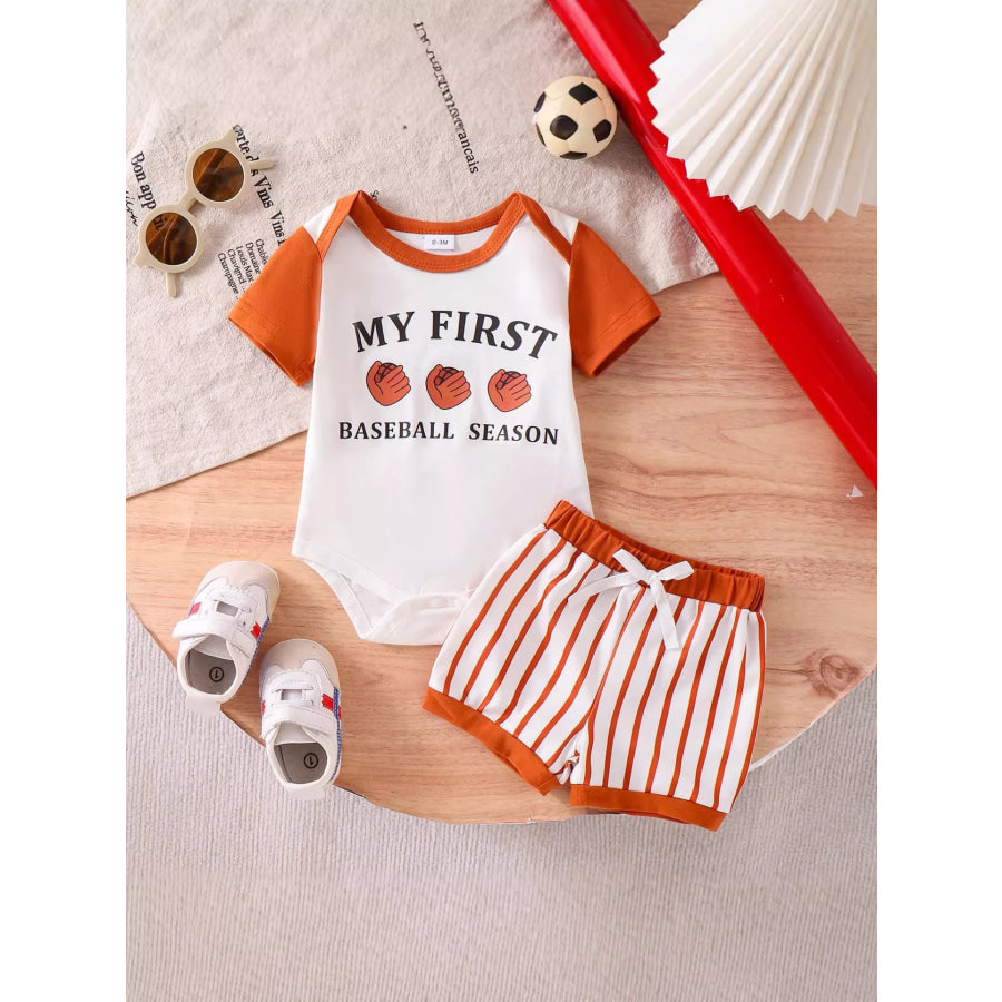 Children’s My First Baseball Season Bodysuit and Shorts Set Apparel and Accessories