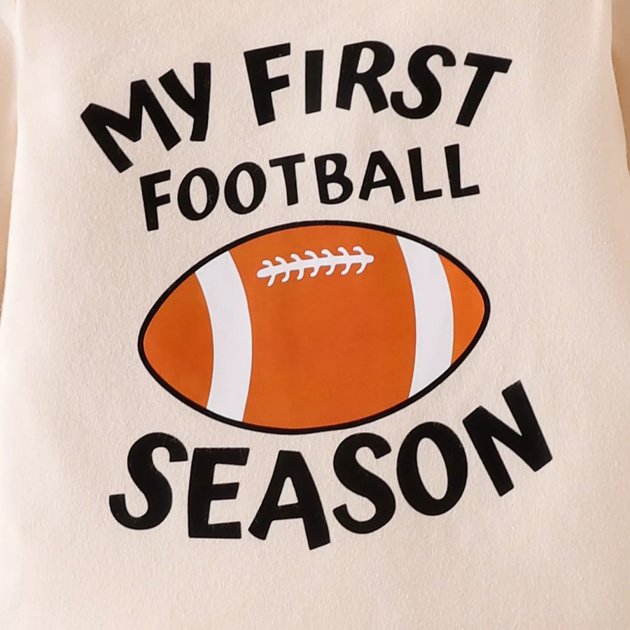 Children’s My First Football Season Bodysuit and Pants Set with Hat Apparel and Accessories