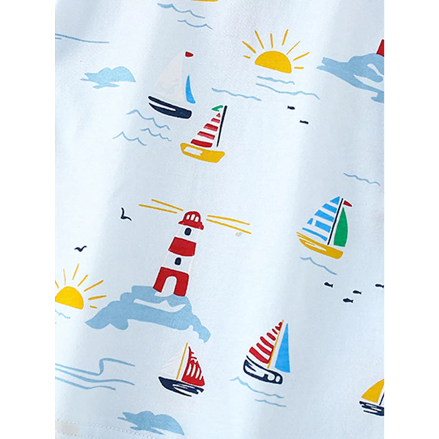 Children’s Nautical Print T-Shirt and Shorts Set Apparel and Accessories