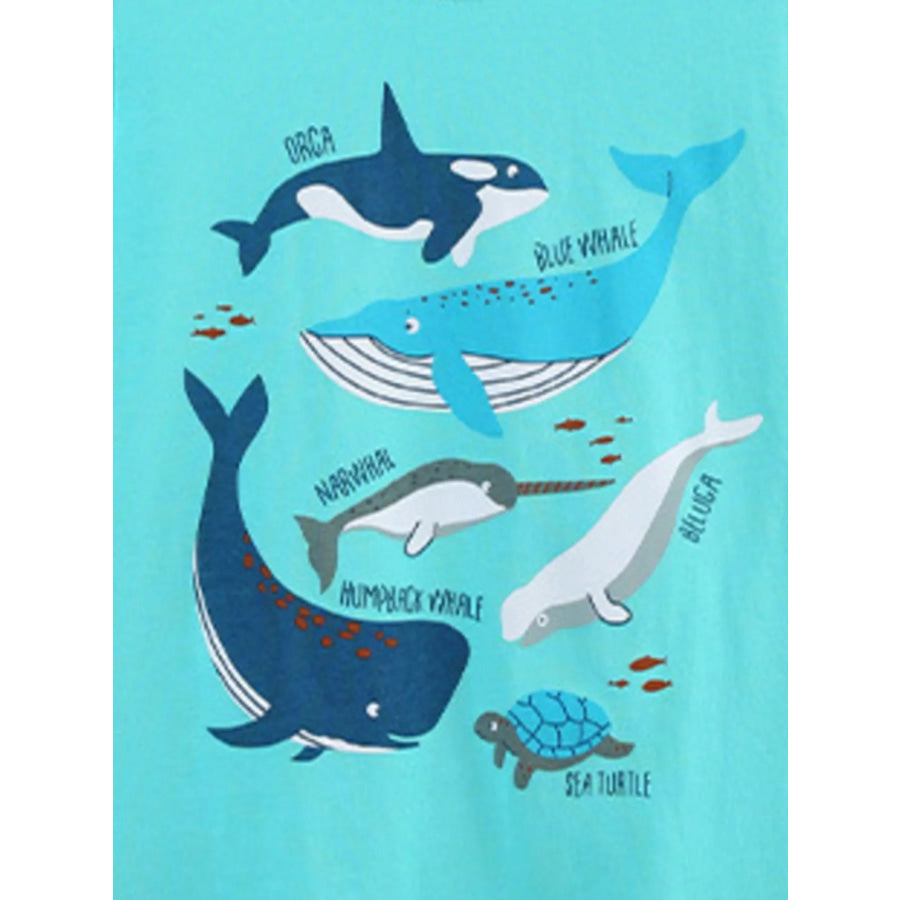 Children’s Ocean Friends Tee and Plaid Shorts Set Apparel and Accessories