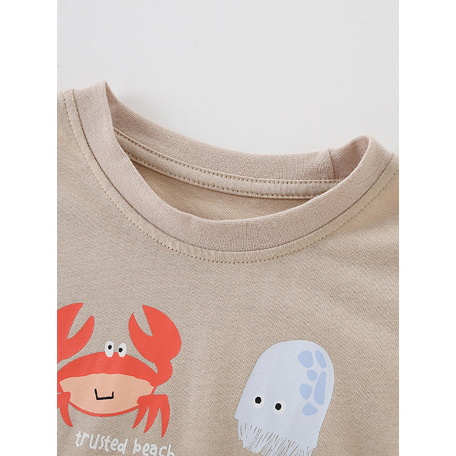 Children’s Ocean Graphic Short Sleeve Tee Apparel and Accessories