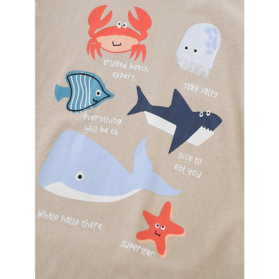 Children’s Ocean Graphic Short Sleeve Tee Apparel and Accessories